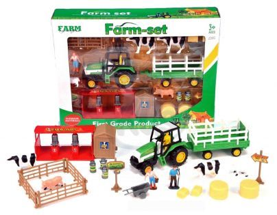 Sada farma s traktorem a vlekem - Poškozený obal