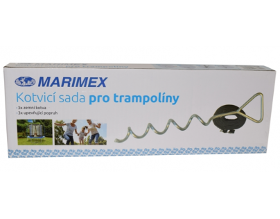 Marimex Sada kotvicí s kovovou sponou pro trampolínu