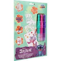 Sada malování s foukcímí fixami Stitch A4