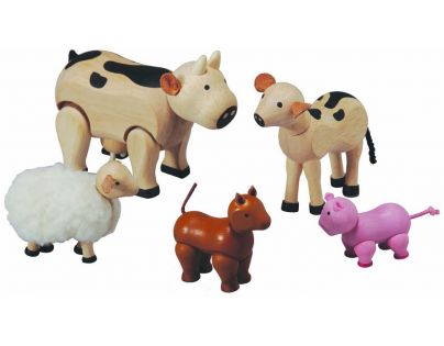 Plan Toys Sada zvířátek z farmy