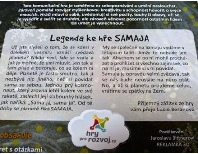 Samaja Zvědavá planeta komunikační stolní hra