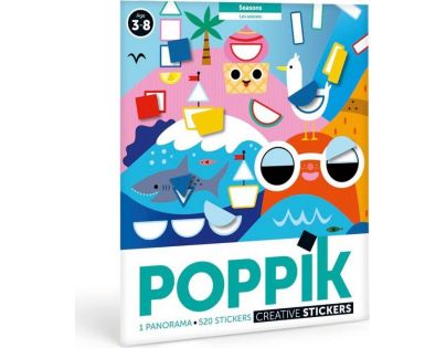 Poppik Samolepkové panorama Čtyři roční období
