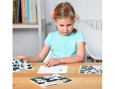 Poppik Puzzle samolepkové Divoká zvířata 105 dílků
