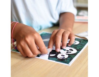 Poppik Puzzle samolepkové Divoká zvířata 105 dílků