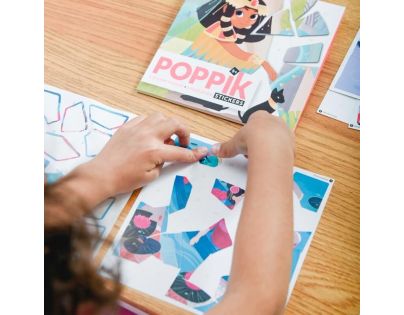 Poppik Puzzle samolepkové Princezny 105 dílků