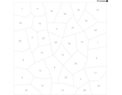Poppik Puzzle samolepkové Princezny 105 dílků