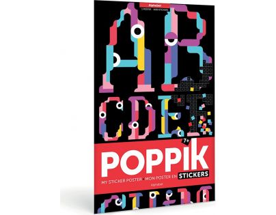 Poppik Samolepkový plakát Abeceda