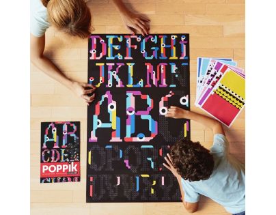 Poppik Samolepkový plakát Abeceda