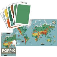 Poppik Samolepkový plakát Mapa světa 4
