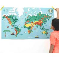 Poppik Samolepkový plakát Mapa světa 5