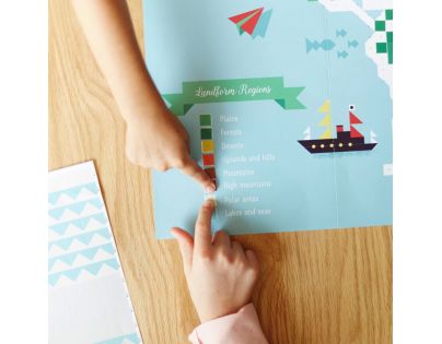 Poppik Samolepkový plakát Mapa světa