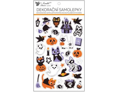 Anděl Samolepky Halloween kočky 14,5 x 25 cm