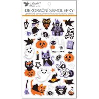 Anděl Samolepky Halloween kočky 14,5 x 25 cm