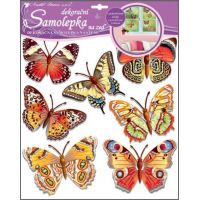 Anděl Samolepky na zeď Motýli skuteční 30,5 x 30,5 cm