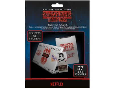 Samolepky Stranger Things, sada 37 ks