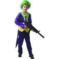 Made Šaty na karneval šílený klaun 130 - 140 cm