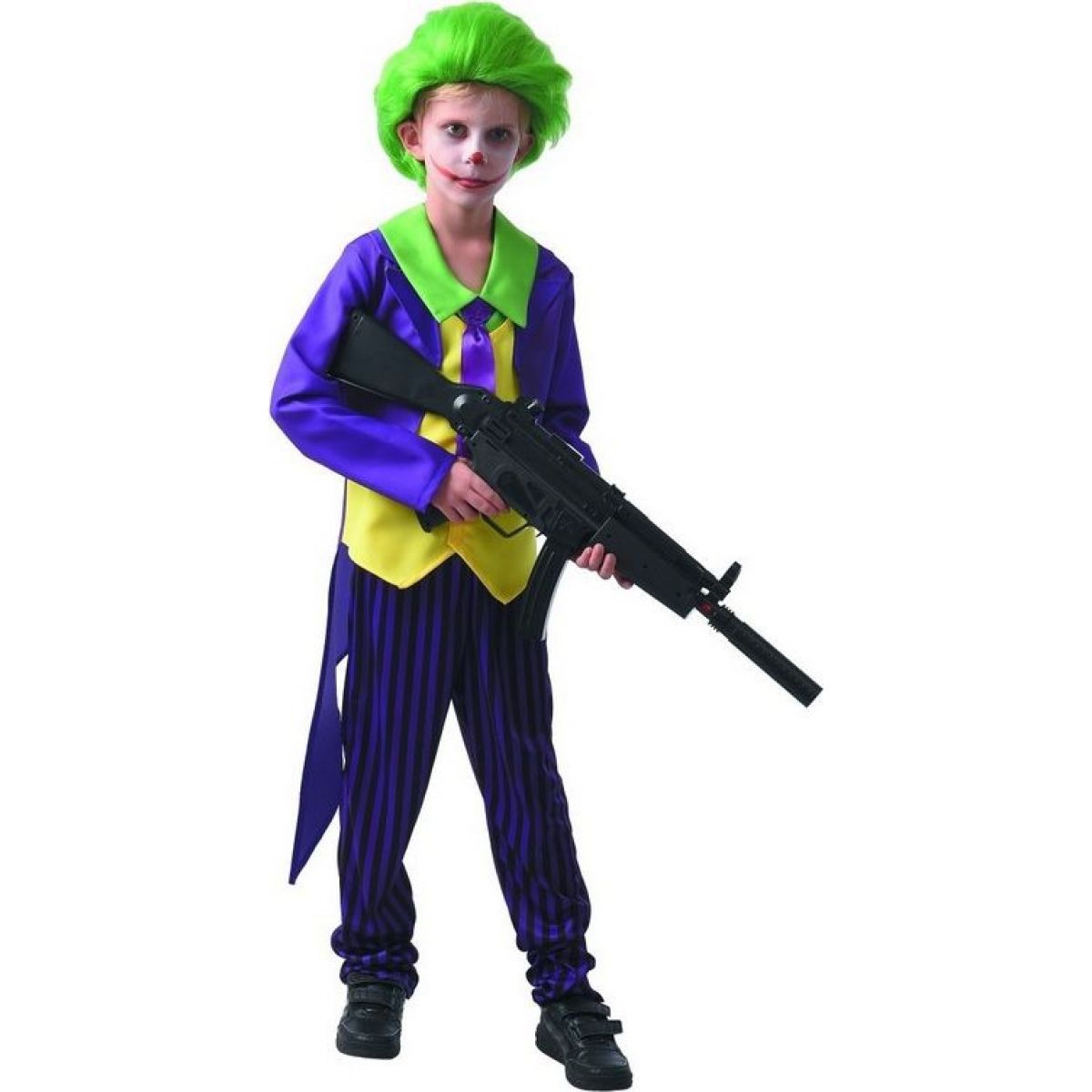 Šaty na karneval šílený klaun 130 až 140 cm