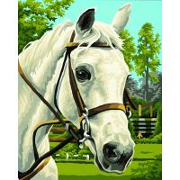 Schipper Classics Kůň bílý 24 x 30 cm 2