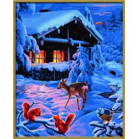 Schipper Premium Romantická zimní noc 40 x 50 cm 3