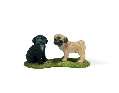 Schleich 16383 Dvě štěňata mopsů