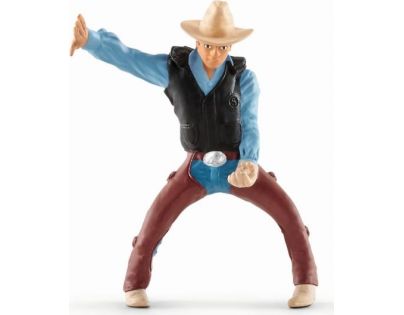 Schleich Osedlaný kůň s kovbojem