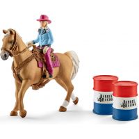Schleich 41417 Osedlaný kůň s kovbojkou