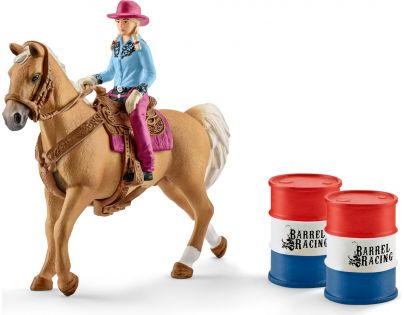 Schleich 41417 Osedlaný kůň s kovbojkou