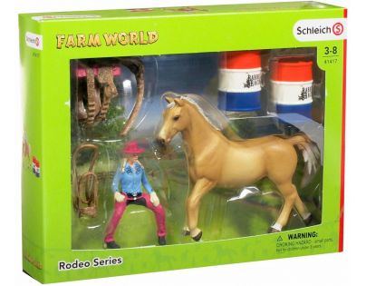 Schleich 41417 Osedlaný kůň s kovbojkou