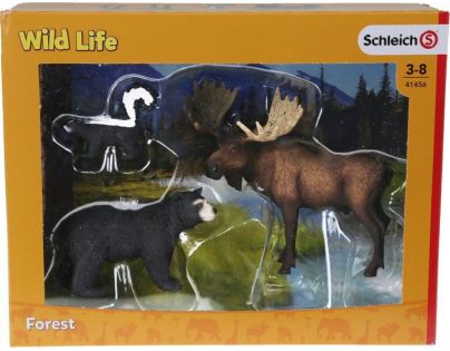 Schleich 41456 Set lesní zvířátka severní Ameriky