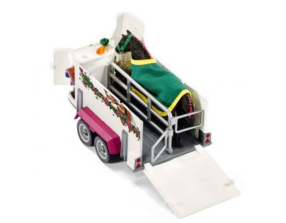 Schleich Pick up s přívěsem a koněm