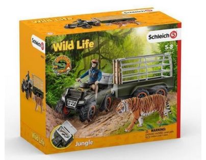 Schleich Čtyřkolka s přívěsem a příslušenstvím
