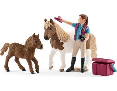 Schleich 42362 Ošetřovatelka s shetlandskými poníky