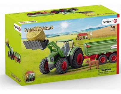 Schleich Traktor s vlekem