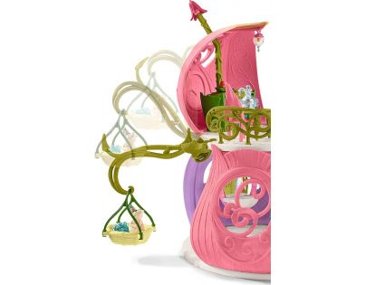 Schleich 42445 Třpytivý květinový dům s jednorožci, jezerem a stájí