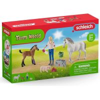 Schleich Návštěva lékaře u klisny a hříběte - Poškozený obal 6