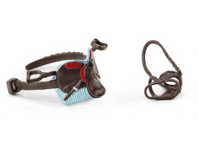 Schleich Sedlo a uzda klub Hannah a Cayenne