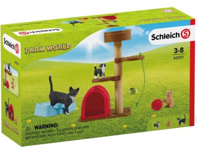 Schleich Škrábací kočičí strom s koťaty