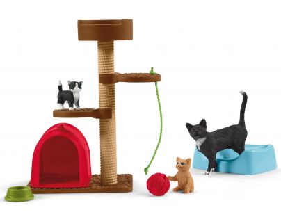 Schleich Škrábací kočičí strom s koťaty