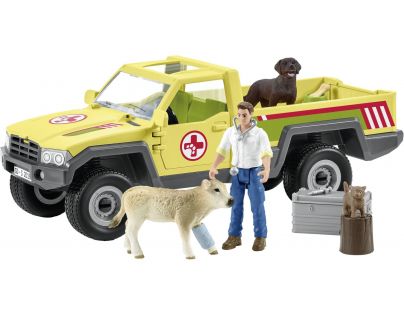 Schleich Záchranné terénní auto s veterinářem