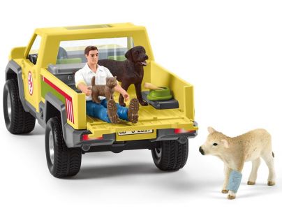 Schleich Záchranné terénní auto s veterinářem