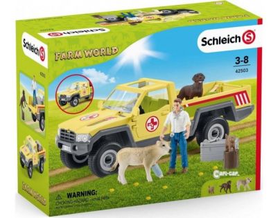 Schleich Záchranné terénní auto s veterinářem