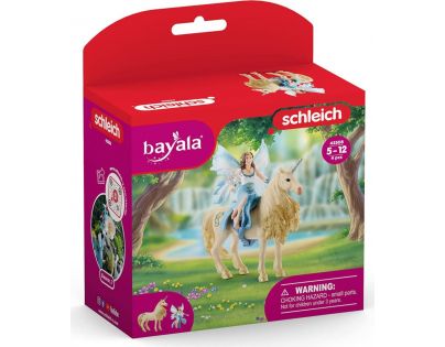 Schleich Víla Eyelas na zlatém jednorožci