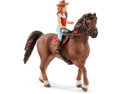 Schleich Zrzka Hannah a kůň Cayenne