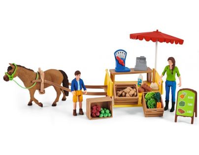 Schleich Mobilní farmářský stánek