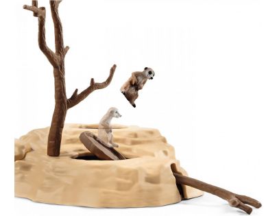 Schleich Surikaty a jejich hravé prolézání