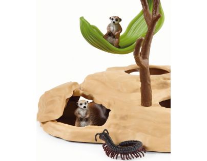 Schleich Surikaty a jejich hravé prolézání