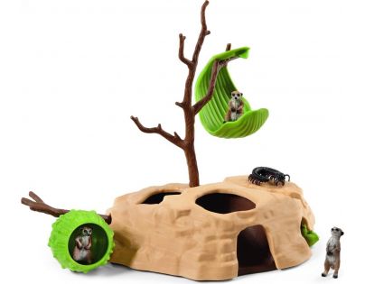 Schleich Surikaty a jejich hravé prolézání