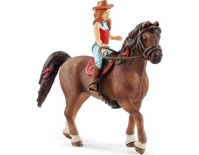 Schleich Zrzka Hannah s pohyblivými klouby na koni