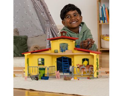 Schleich Velká farma se zvířátky a příslušenstvím - Poškozený obal