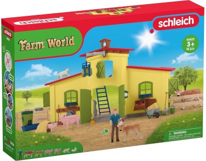 Schleich Velká farma se zvířátky a příslušenstvím - Poškozený obal